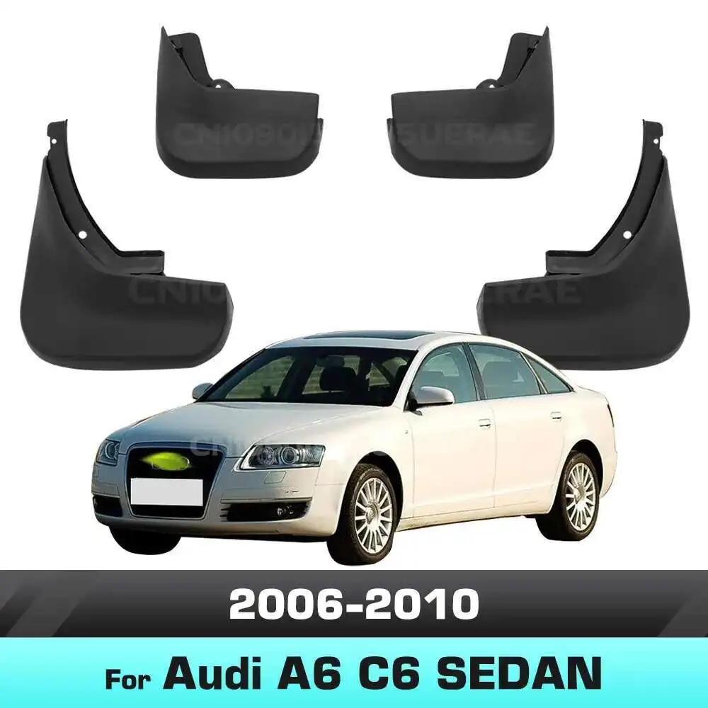 

FIT FOR Audi A6 C6 2006 2007 2008 2009 2010 sedan Fender Mudflaps Splash Guards Mudguards Mud Flaps car Accessories