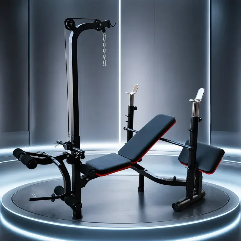 for Multifunctional High Pull Weight Bench Household Push Up Frame Indoor Weight Rack Barbell Stand Fitness Equipment