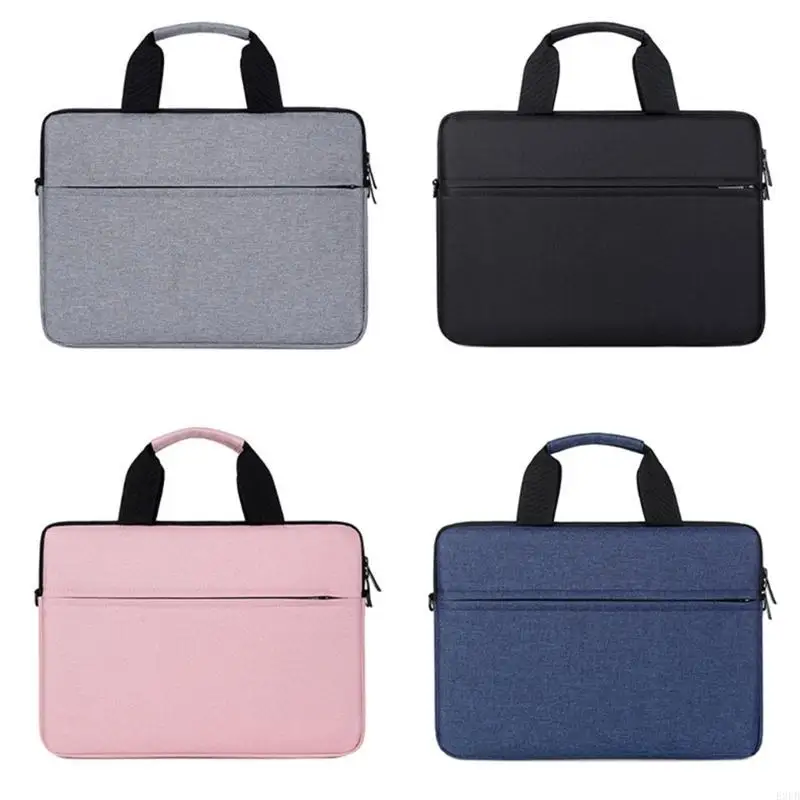 

Sleek Laptop Sleeve with Shoulder Strap Protective Oxford Carrying Case for 13/14/15 Inch Notebooks Protective Bag Case
