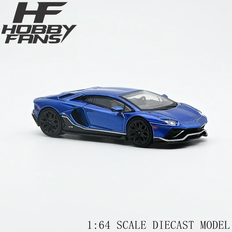 

Hobby Fans 1:64 Aventador LP 780-4 Ultimae white /orange/blue Diecast Model Car