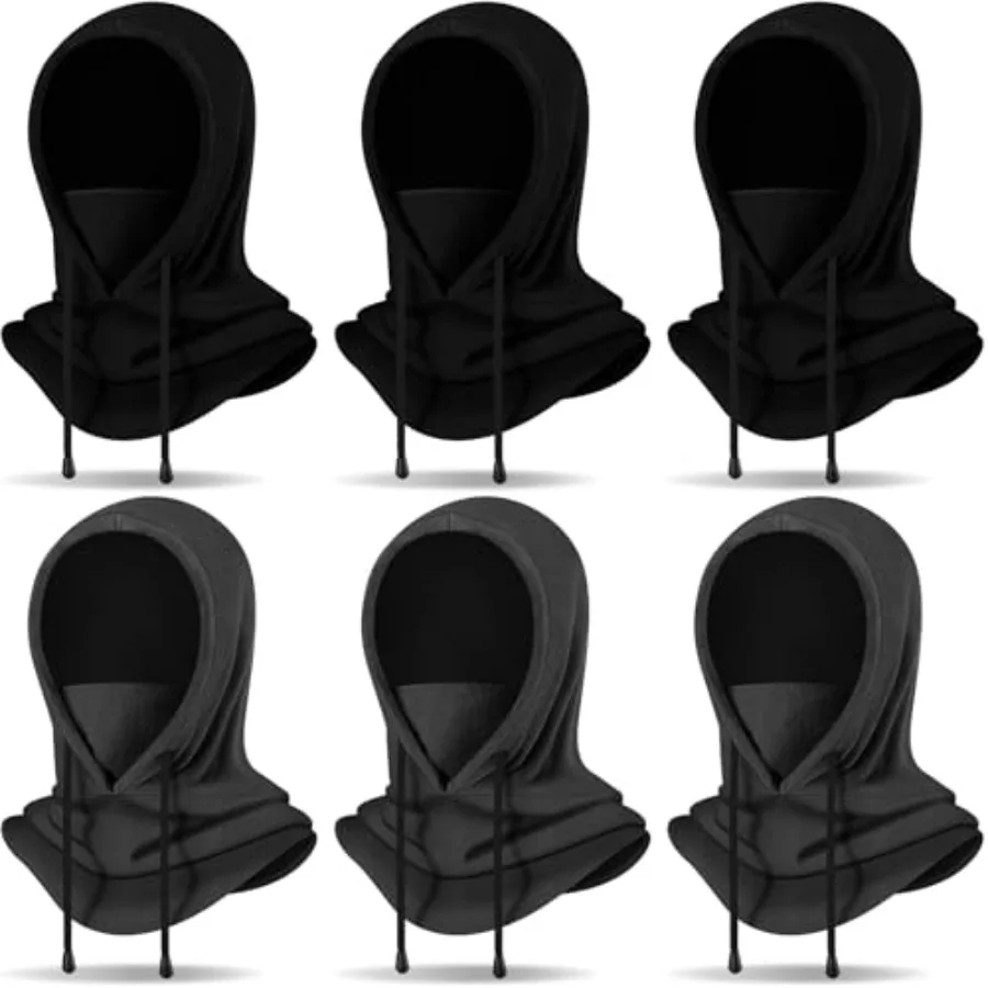 

Eurzom 6 Pcs Winter Balaclava Ski Mask for Men Women Warm Fleece Face and Neck Mask Windproof Helmet Hood for Cold Weather