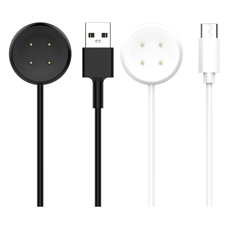 

A17Z 2 Pack USB-A + Type-C Charging Cable For Google Pixel Watch 2 Charger, Smart Watch Charger Cable For Fitbit Ace LTE