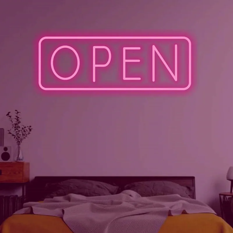 OPEN Neon Signs Handmade Custom LED Neon Sign,Wedding Light Sign,Neon LED Sign,Neon Lights,Name Neon Lights,Neon Sign Custom