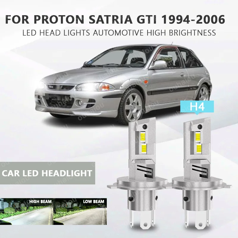 

For proton satria GTI 1994-2006 LED bulb car headlight with heat sink LED headlight headlight H4