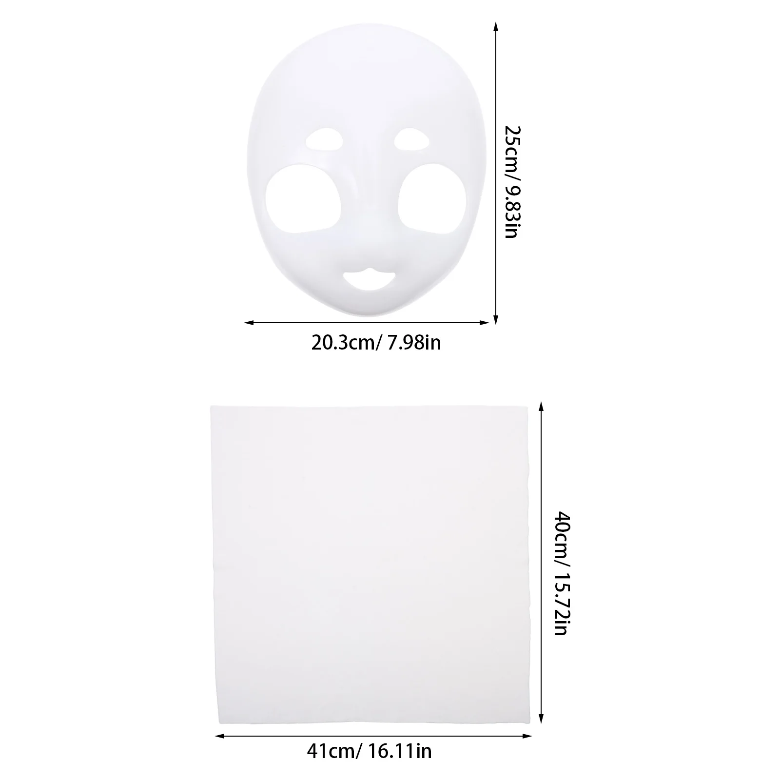 2 個ブランクファースーツヘッドベースマスク白未塗装動物コスプレ DIY アクセサリーハロウィン仮装パーティーコスチューム毛皮のようなマスク