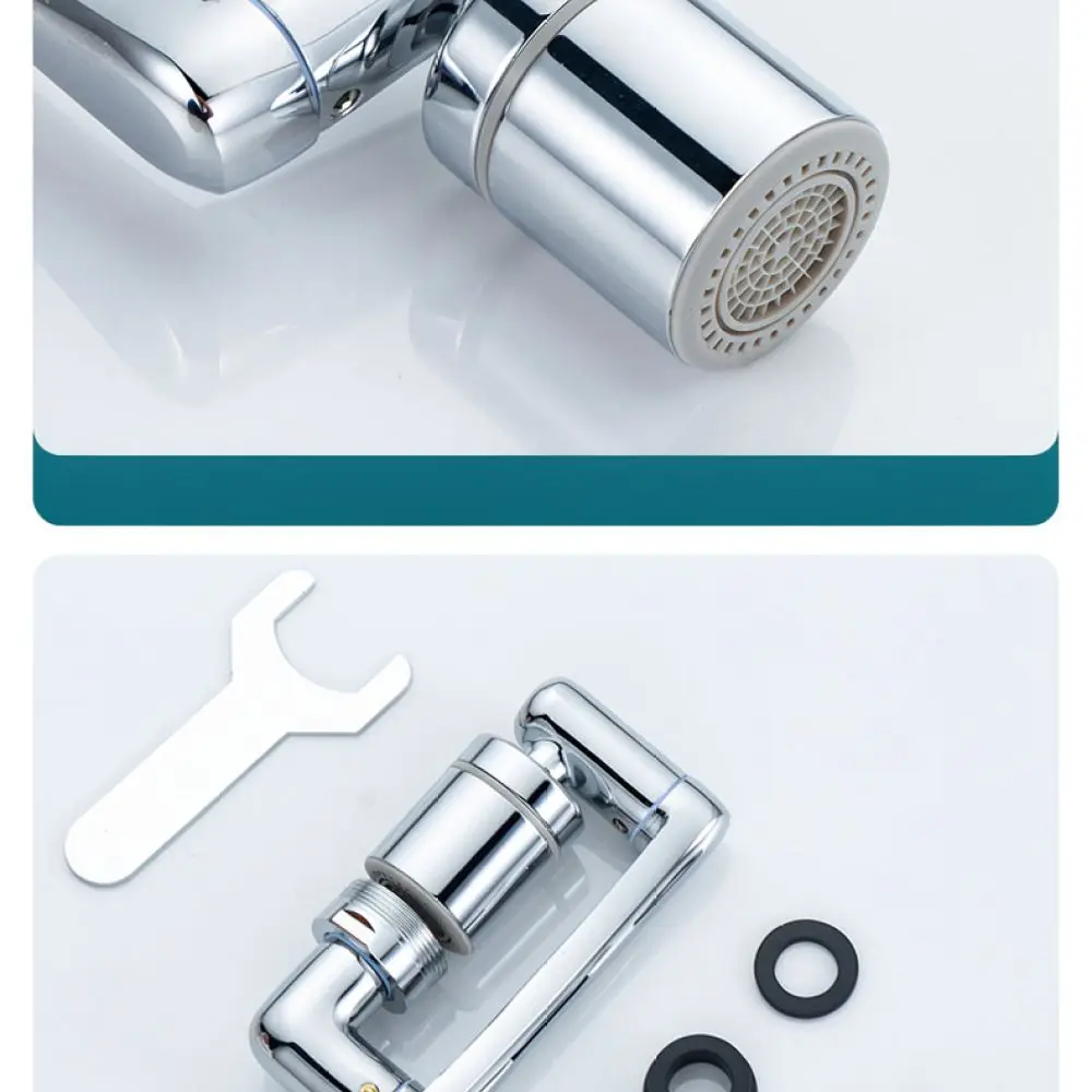 1440 Degree Swivel Robot Arm Faucet Extender Kitchen Sink Aerator Water Saving Tap Sprayer Flexible Rotating Nozzle Head