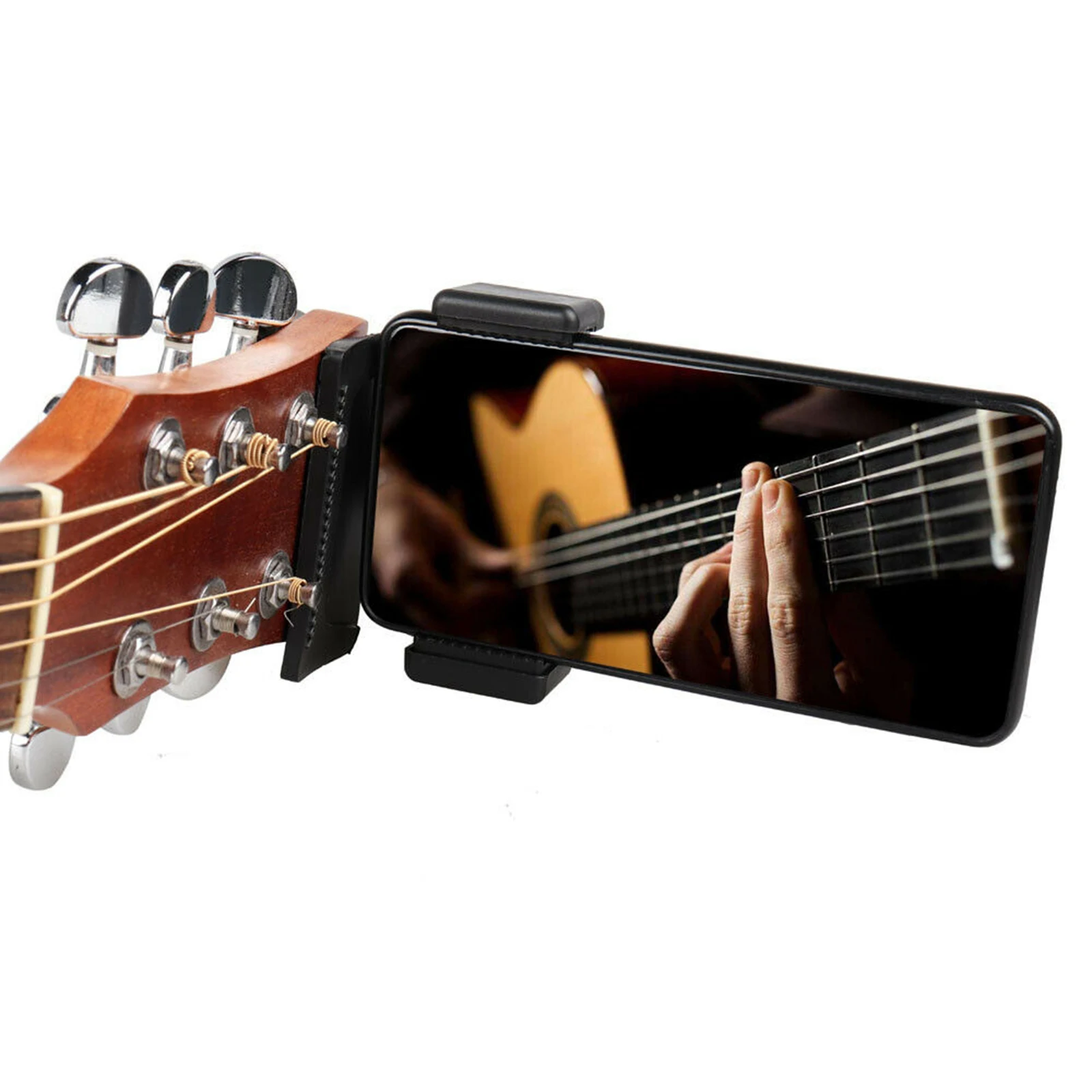 Mobile Phone Live Broadcast Bracket Stand Guitar Head Clip Holder Support Desktop Music Guitar Holder Bass Ukulele Head Mount