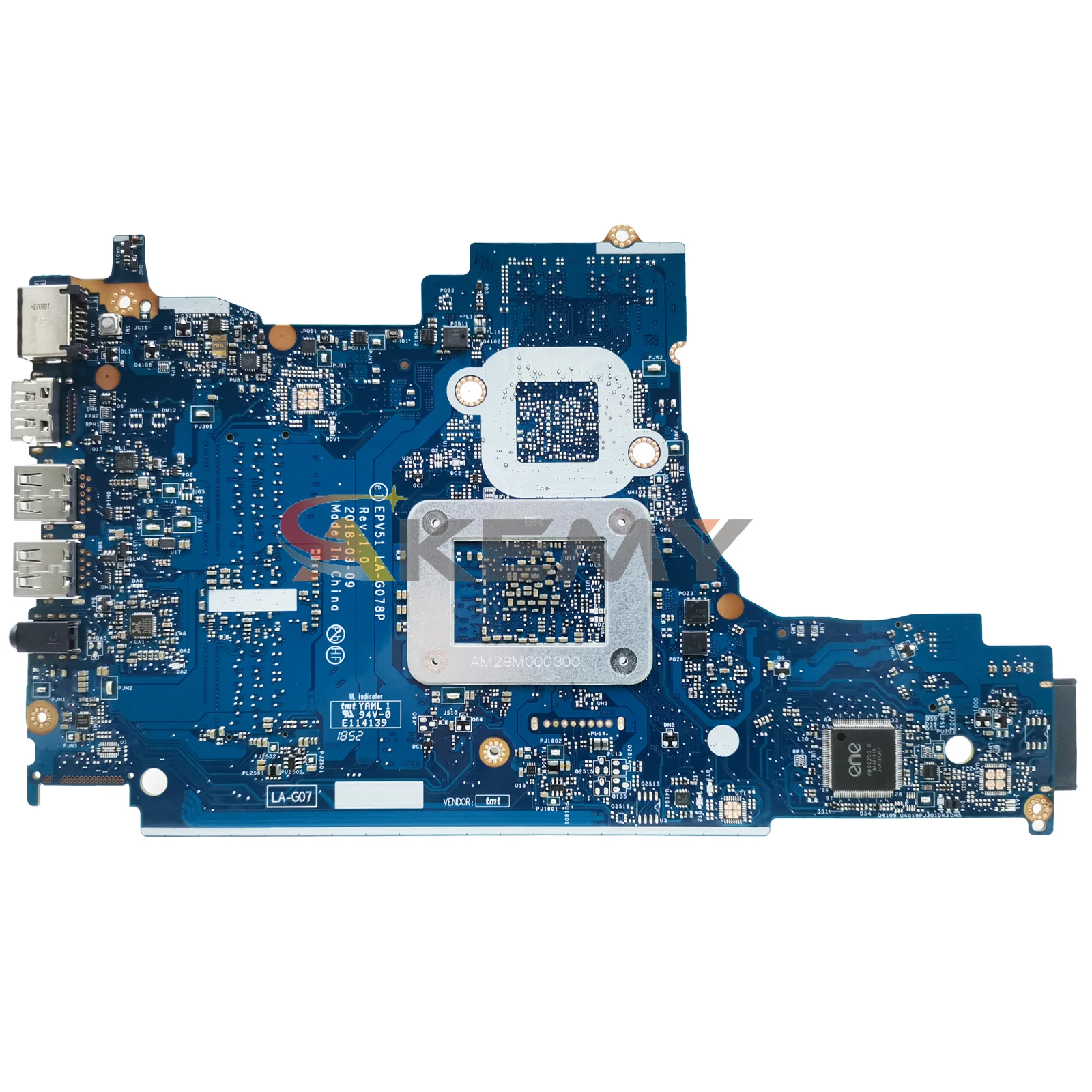 Akemy LA-G078P motherboard für hp pavillon 15-db 15t-db 255 g7 epv51 L20477-601 laptop mainboard A9-9425 cpu ddr4