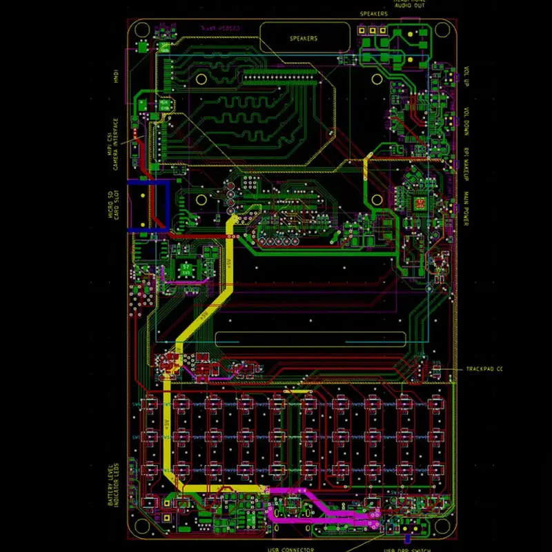 Computadora Linux portátil CyberT: basada en Raspberry Pi CM4, lista para Linux Kali, teclado QWERTY