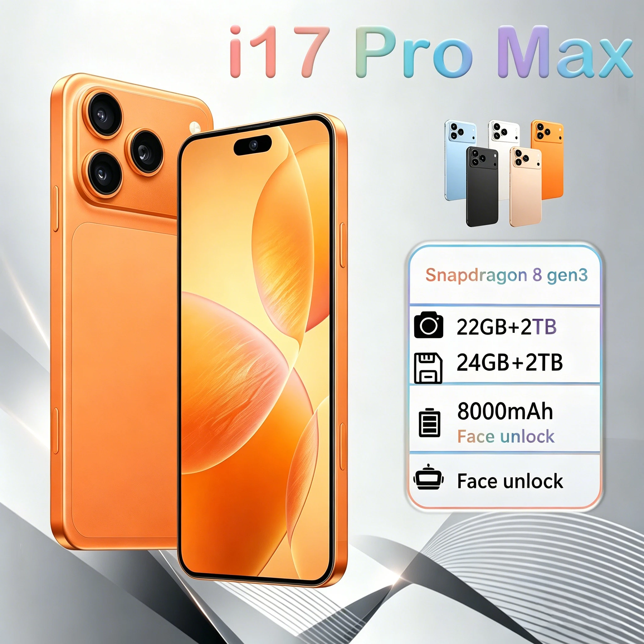 

2026 HOT Silicone Case For i17 Pro Max 7.3inch Android 15 Global Edition 10 Core 22GB+2TB 8000mAh 5G Dual SIM WIFI Google Tab
