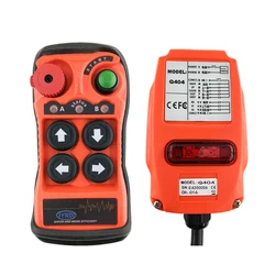 New Q404 4 Buttons double Speed Industrial Wireless Radio Crane Remote Control switches winches Hoist track Crane Controller