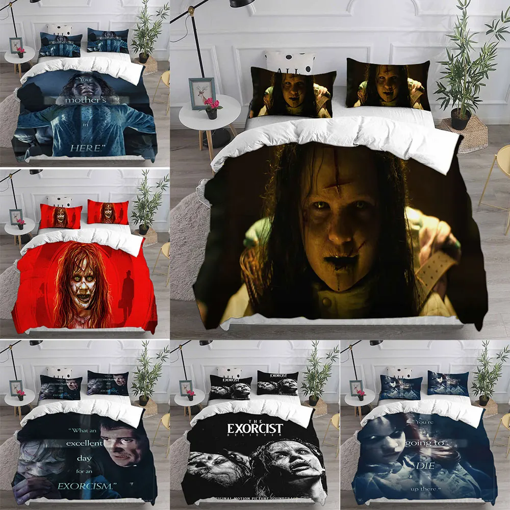 

The Exorcist Bedding Sets Comforter Quilt Bed Cover Duvet Cover Pillow Case 2-3 Pieces Sets Bedroom Decoration Home Supplies