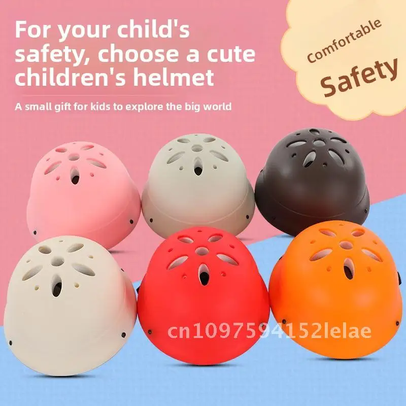 

Регулируемый детский защитный шлем Macaron, унисекс, уличный велосипедный шлем для езды на велосипеде, утолщенный для всех детей в пол
