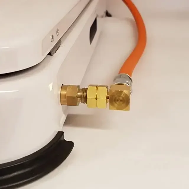 1pc Brass Gas Connection 90 Degree Angle Elbow 1/4 Inch Left Hand Thread LPG Cooker Hose Adapter Connector for Gas Stove/Bottle