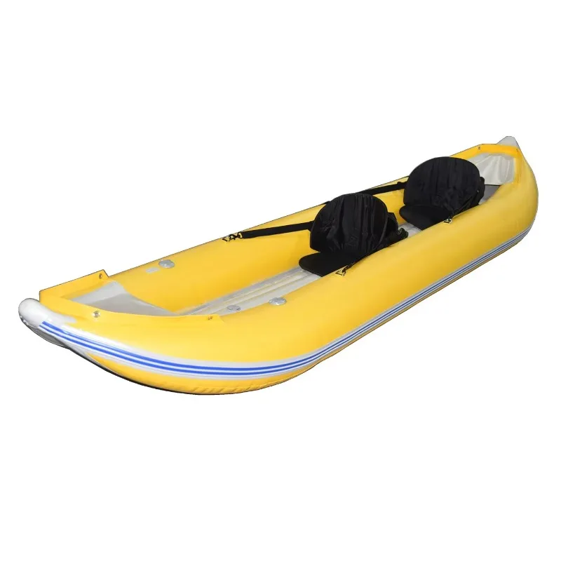 

New Design 2 Person Two Seat Self Bailing Inflatable Ducky White Water Kayak