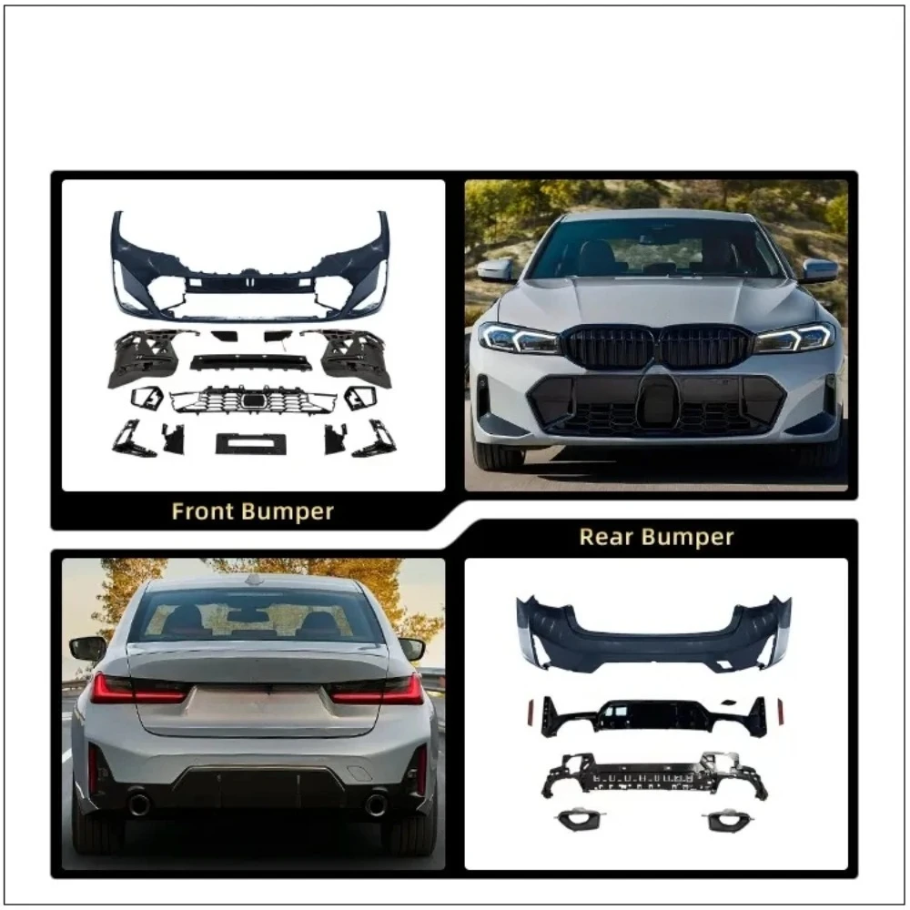 G20 BODYKIT for G20 Lci 2019+ Upgrade 2023 M-tech Body KIT Car Bumper With Head Light Front Grille Full Set Faceflit Parts 3