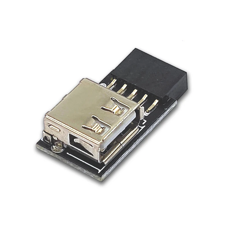 USB 2.0 Motherboard Header 9pin Motherboard to USB Adapter Connector USB2.0 A 9 Pin Female Converter for Wireless Mouse Receiver