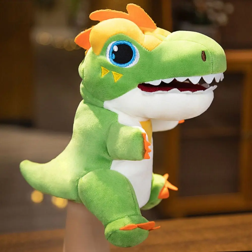 Marionnette à main en forme d'animal tyrannosaure Rex, poupée en peluche à bouche mobile, jouets de dinosaure en peluche doux pour narration d'histoires