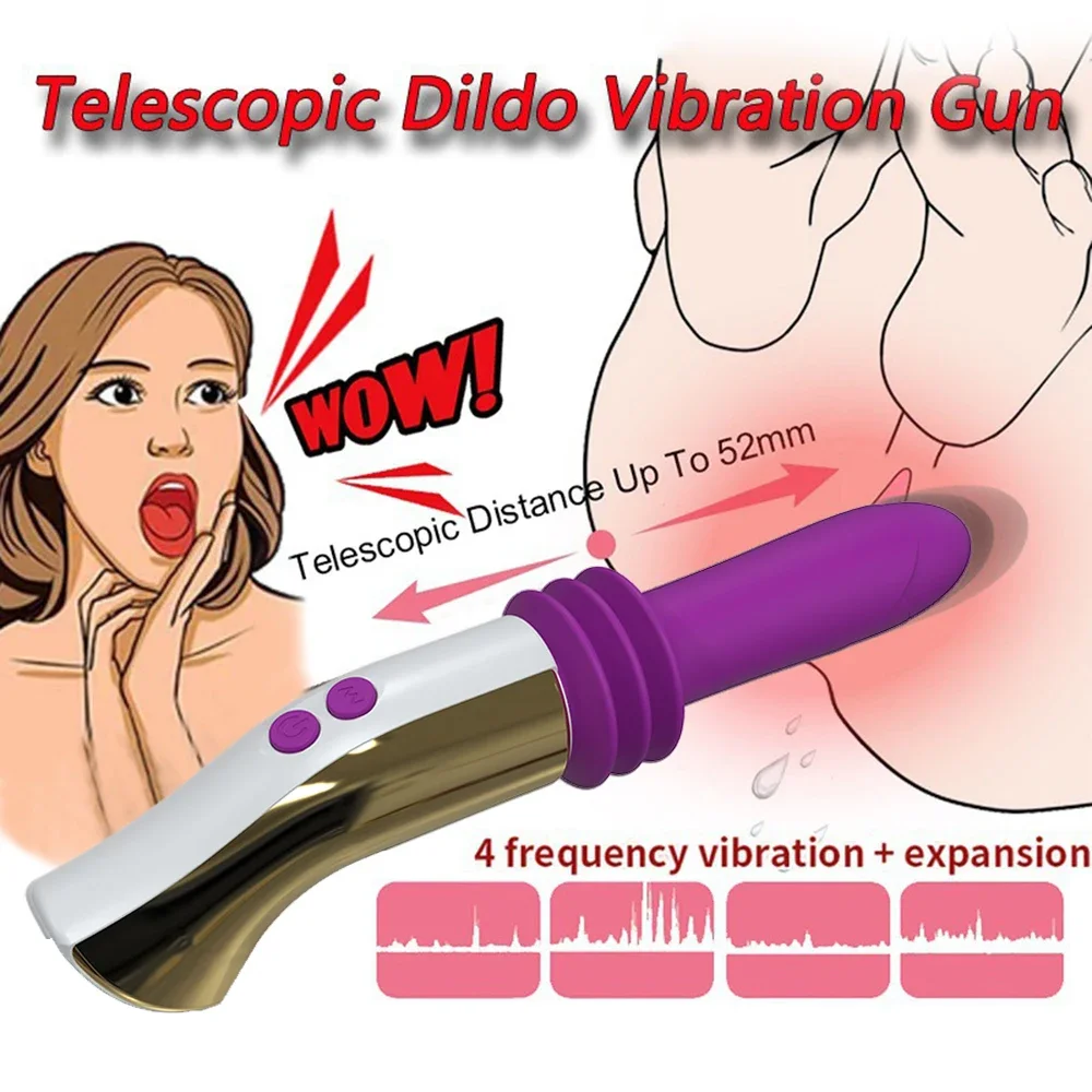 Sex Machine Telescopic Dildo Vibrator Automatic Massager G-spot Thrusting Retractable female masturbator Adult Sex Toy for Women