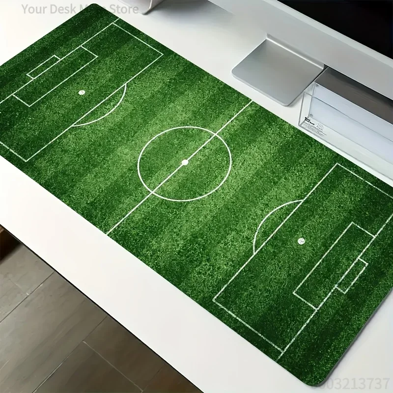 

1PCS Football Field Green Grass Large Locked Desk Mat Mouse Pad for Gaming & Office