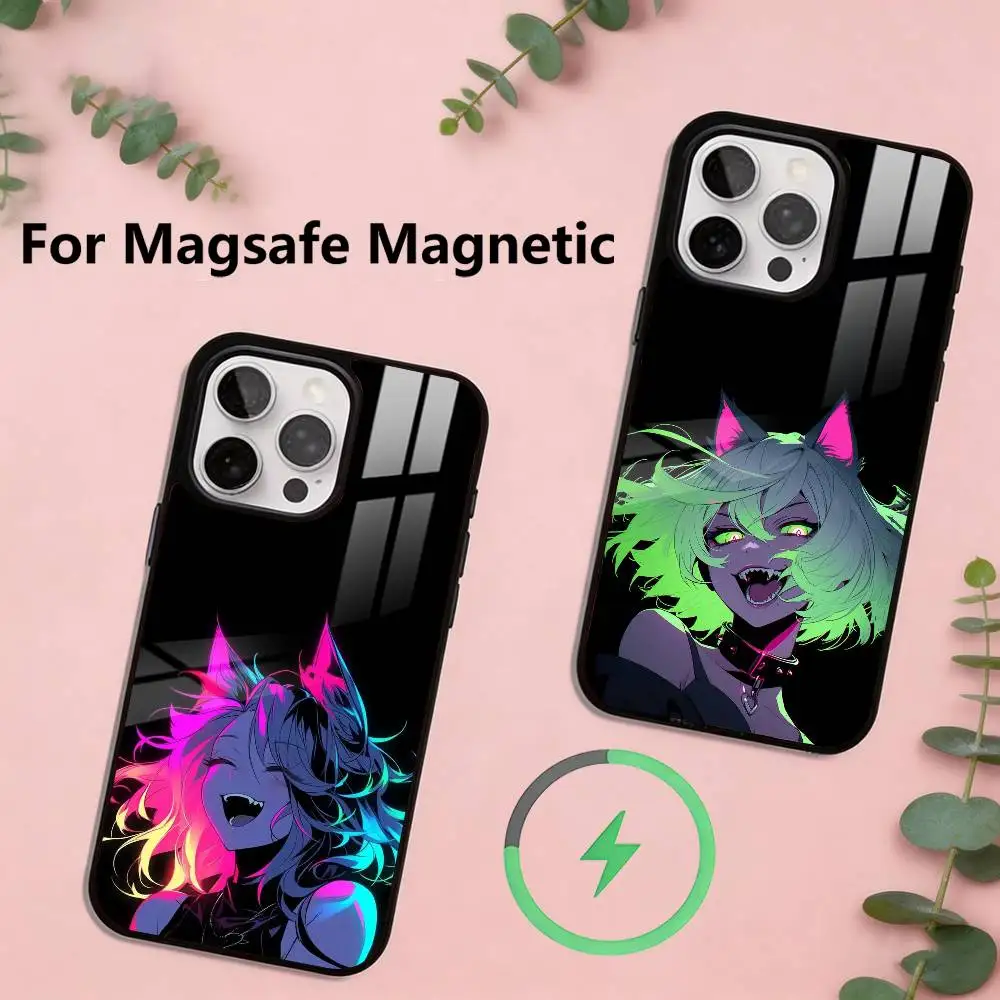 

Neon Imp Phone Case For iPhone17,16,15,14,13,12,11 Plus,Pro Magnetic with Magsafe Wireless Charging