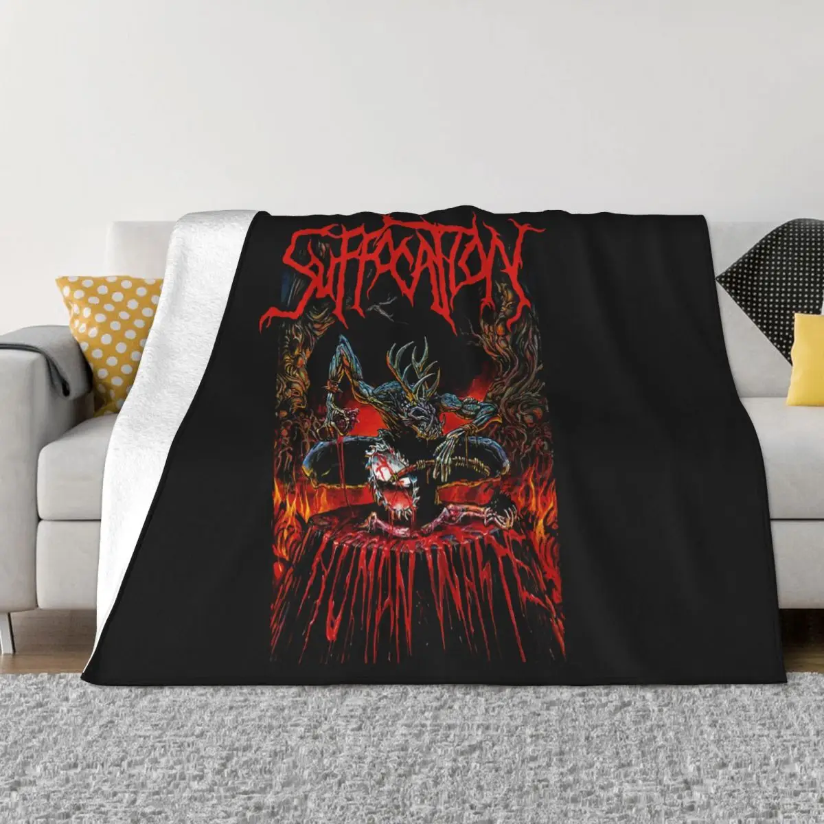 Suffocation Human Waste New Relapse Recording Ts2863 Top Quality Game 3D Animal Pop Natural Throw Blanket