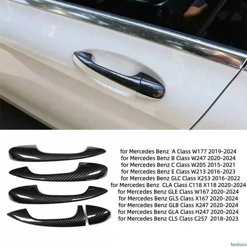 

Car Door Handle Cover for Mercedes Benz A B C E GLC CLA GLE GLS GLB CLS Class W177 W247 W205 W213 X253 C118 W167 H247 X247 C257