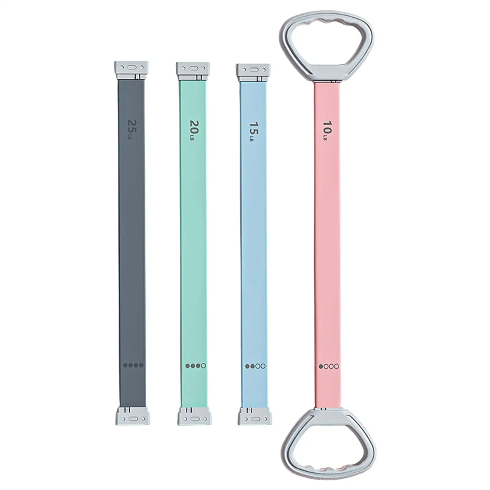 Exercise Bands With Handles 4 Levels Detachable Trainer Equipment With 8 Shape Rope Exercise Bands For Athlete Adult Home Gym