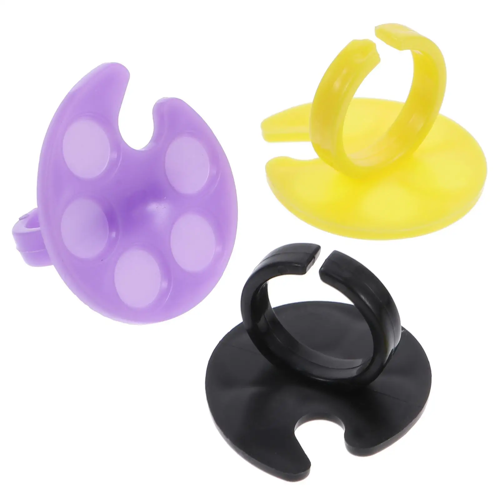 

10 Pcs Nail Mini Manicure Plates Smooth Texture Premium Material Salon Personal Use Paint Trays Mixing Colors