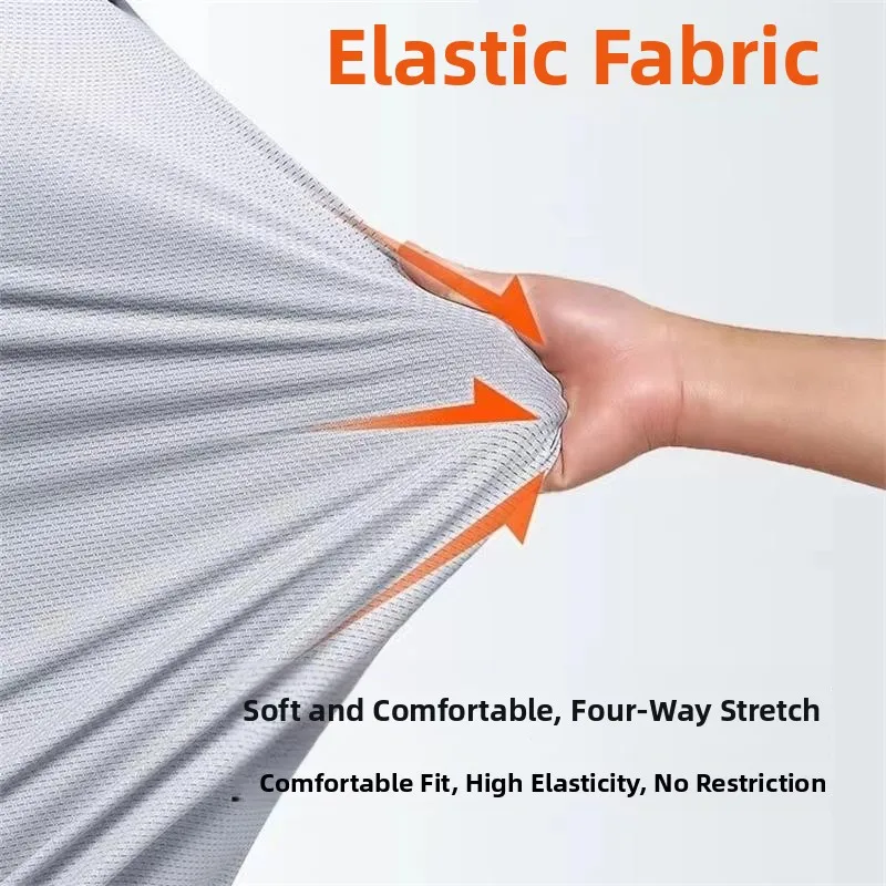 Hommes été mince glace soie Qui sec sport décontracté Protection solaire vêtements à capuche fermeture éclair ouvert Cardigan coréen tendance moi oeillets