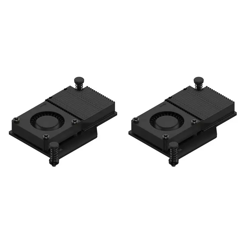 

Активный кулер Exquisite-2X для Raspberry Pi 5 Argon THRML с активным охлаждением, вентилятором PWM и пассивным охлаждением, алюминиевый радиатор с ребрами - черный
