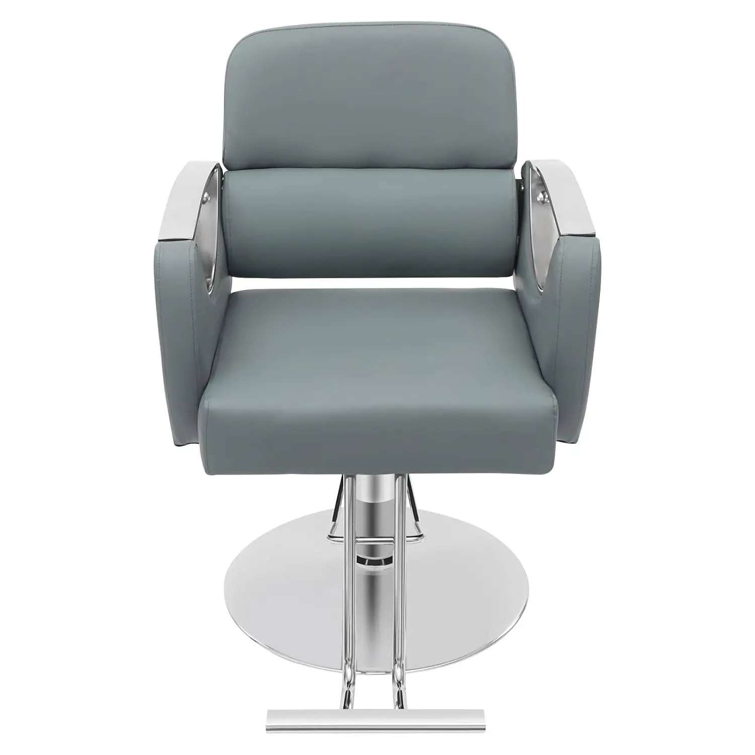 Salon Chair 360° Swivel Hydraulic Pump Adjustable Height 32.3-36.2in Heavy Duty 440 Lbs Load Green, Customized