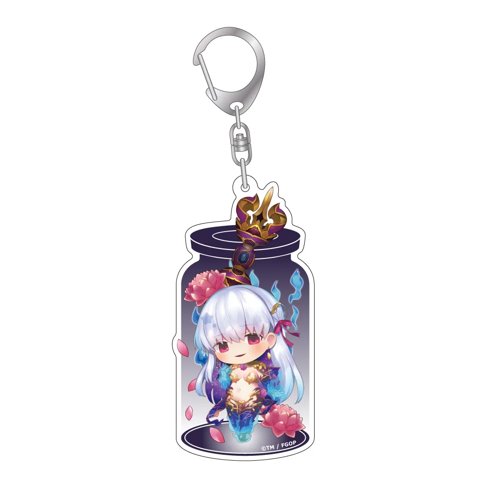 6CM Hot Game Anime FGO Acrylic Keychain Model Cosplay Charm Characters Ornament Accessories Goods Collection Gifts