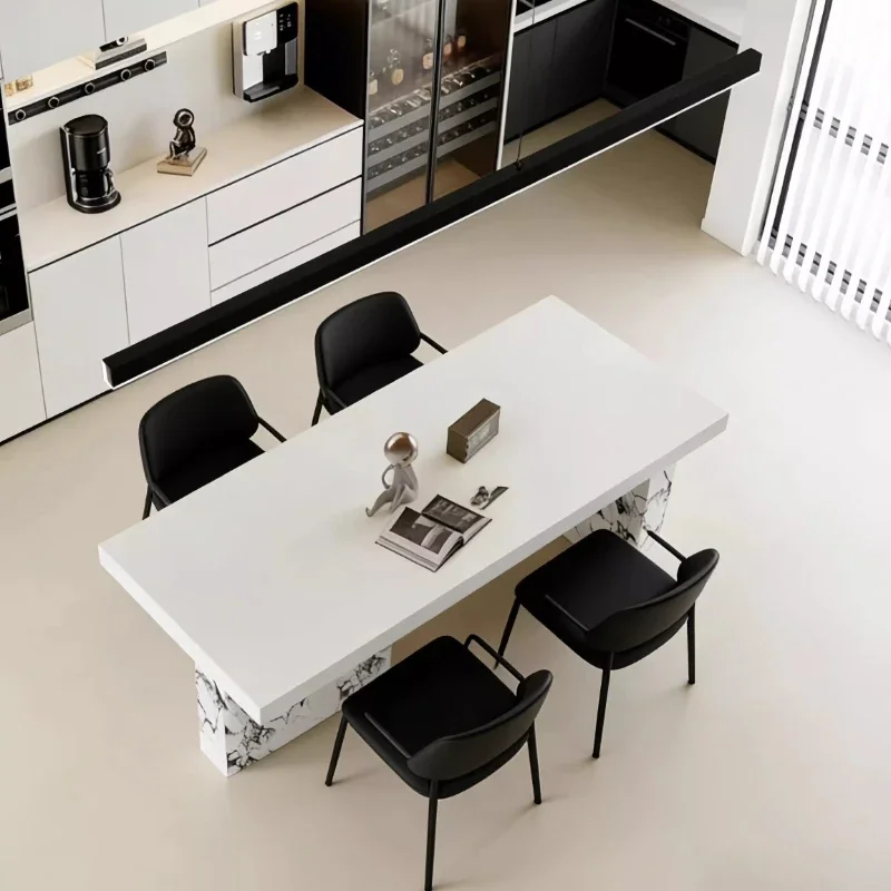 Household Rectangle Table Pliante Kitchen Tables Rooms Home Furniture Desk Cream Wind Rock Board Dining Table Modern Simple