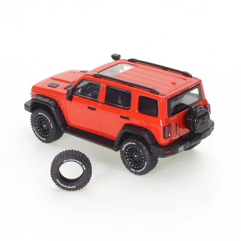 Xcartoys 1/64 Tank 300 Ranger Versie Oranje Auto Gelegeerd Speelgoed Motorvoertuig Gegoten Metalen Model Kids Kerstmis Speelgoed Voor Jongens