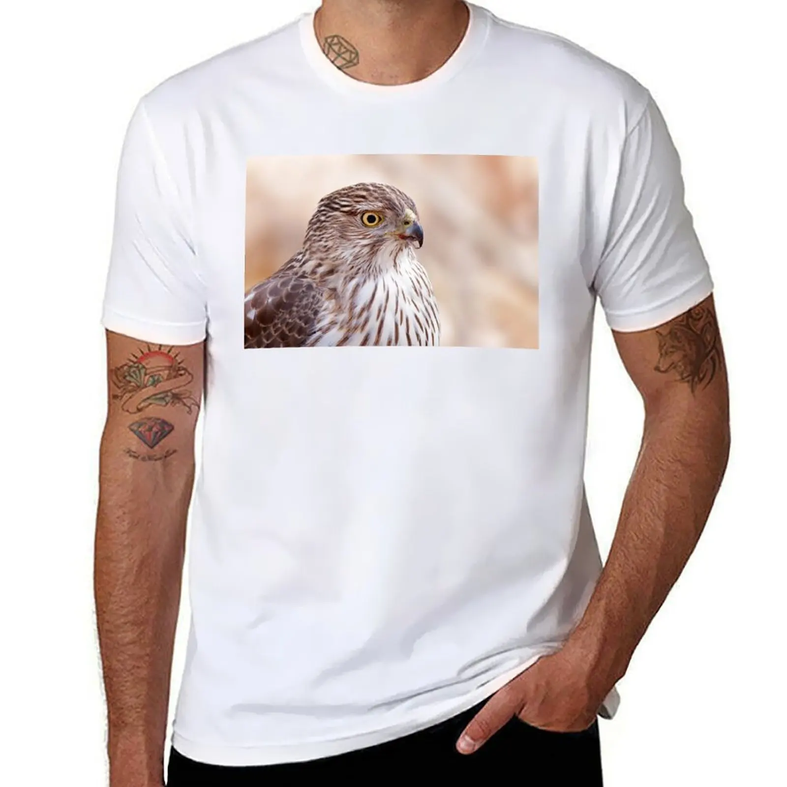 

Cooper's hawk profile T-Shirt t shirts for man graphic vintage man tshirt T-Shirt