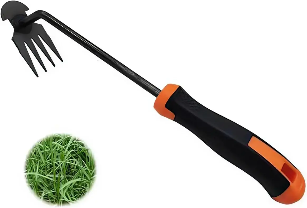 Weed Puller Tool,Upgraded Version Garden Weed Pulling Tools in 2024, 4 Teethes Dual Purpose Manual Weeders Tool , Used for Veget