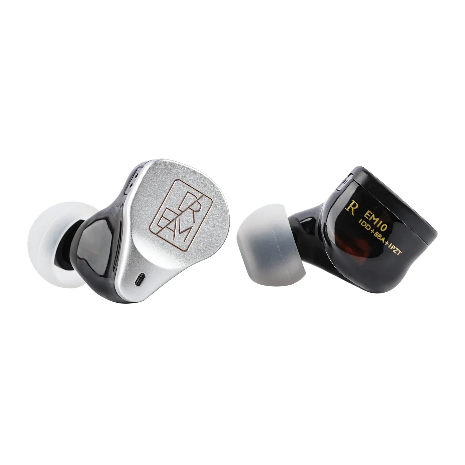 Imagem -06 - Pré-encomenda Simgot Em10 1dd Mais 8ba Mais 1pzt Iems Hifi Fones de Ouvido com Fio com Cabo de Cobre Banhado a Prata Litz para Audiófilos