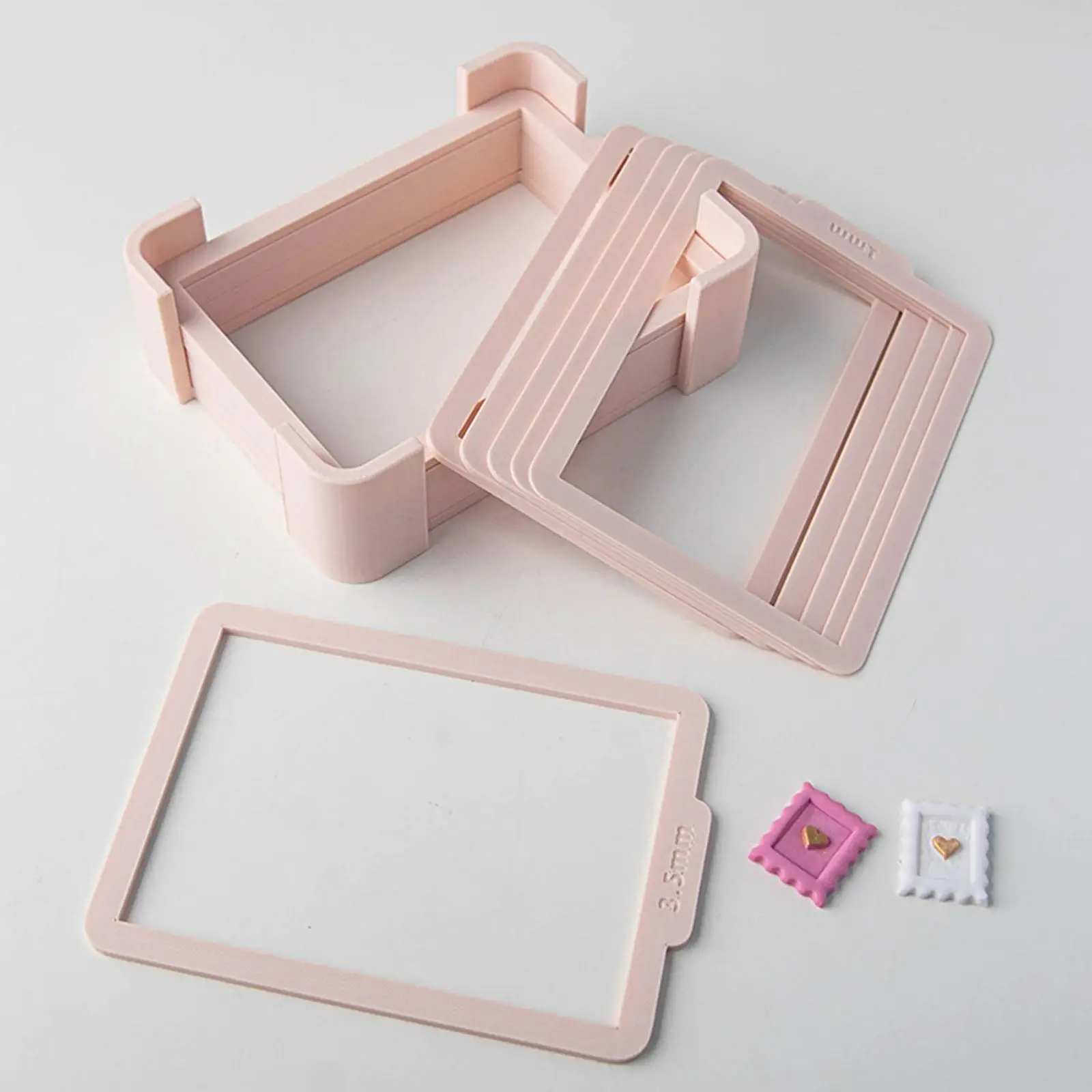 Sturdy Fondant Rolling Depth Guide Clay Rolling Frame Set for Professional Clay Modeling Use