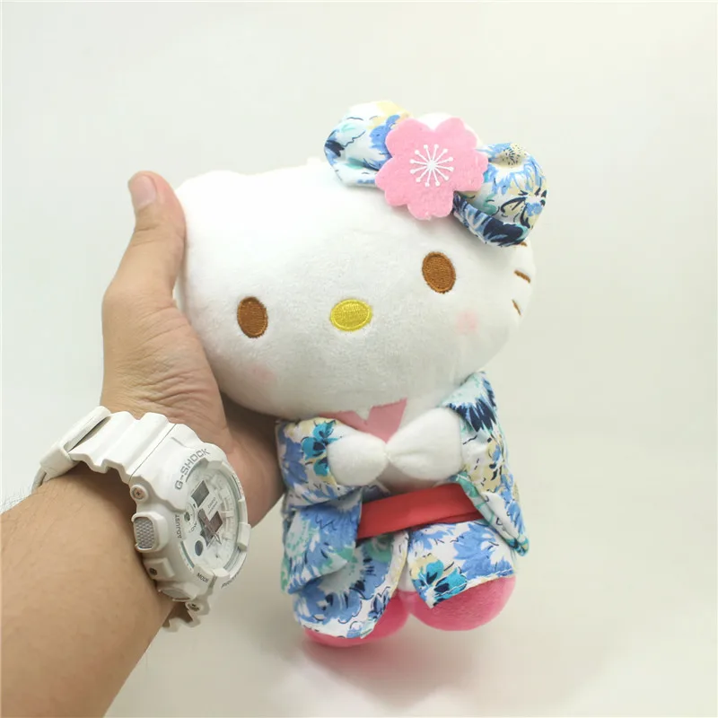 Hello Kitty Kimono Styling Cute Cartoon Plush Doll Kawaii Kt Cat Soft Fill Toy Home Decoration Adorkable Children Birthday Gift