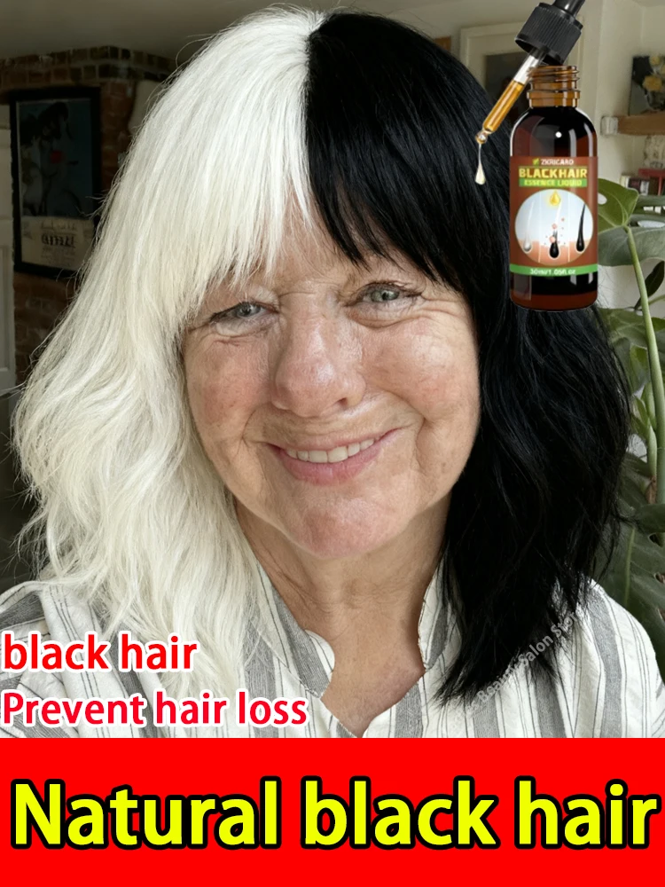 This serum targets gray and white hair, a unisex anti-hair loss hair care product with a newly upgraded formula.