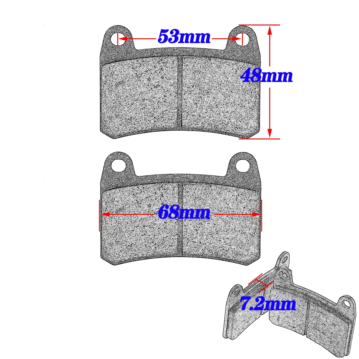 For Keeway Front Brake Pads RKV125 150 200 Benelli BJ300 300GS BN300 TNT 300 302 R 302S TNT25 Leoncino TRK251 BN251 wholesale