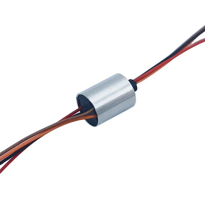 Miniature Conductive Slip Ring (Model 4812) Low-Power Rotary Collector Ring for Gimbals and Fishing Reels