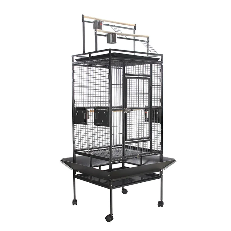 ZIXIN factory direct playtop large bird cage for Parrot Quaker Conure Parakeet Lovebird Finch Canary medium Parrot breeding Cage