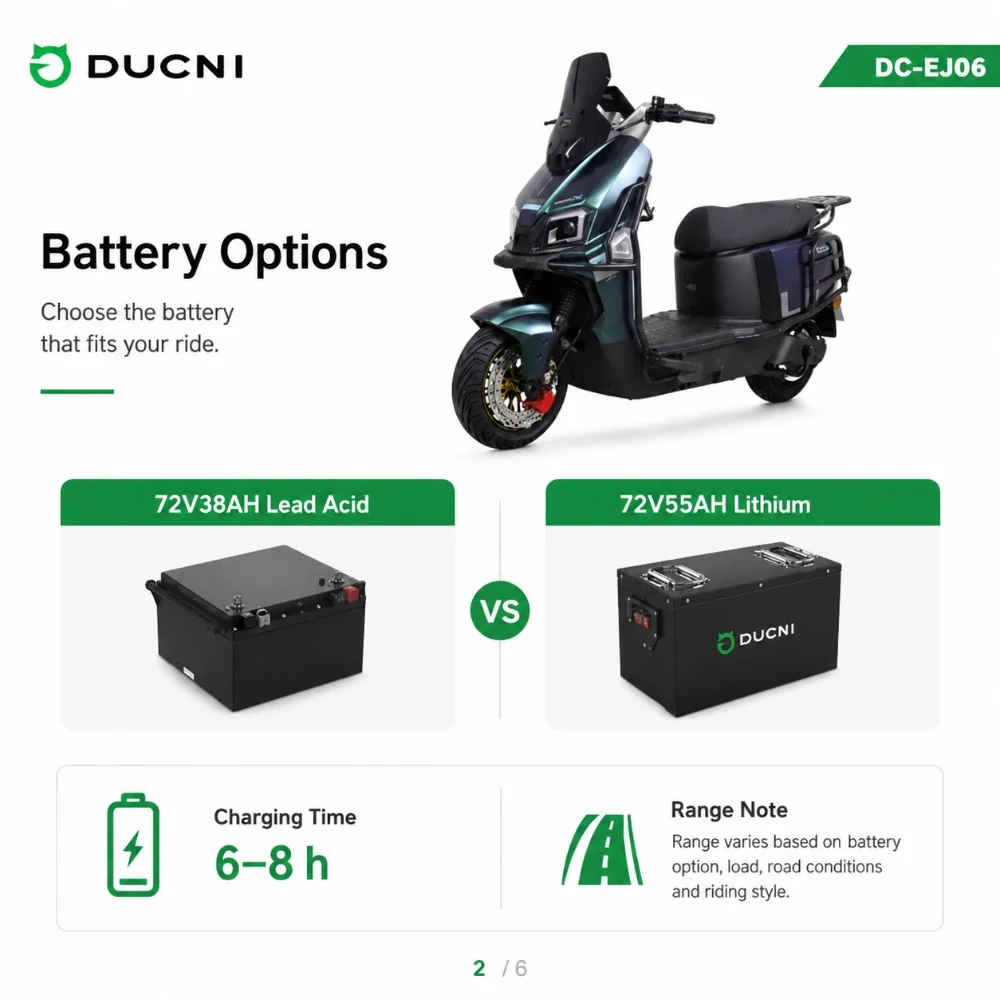 72V 1500W/2000W Electric Scooter 12 Inch Hub Motor Electric Motorcycle for Urban Mobility