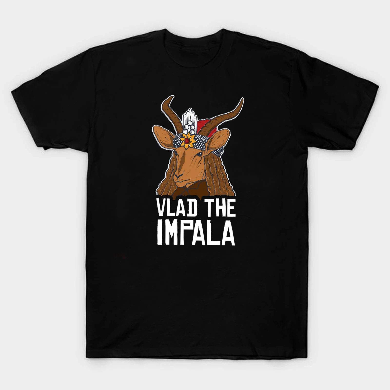 Vlad The Impala - Vlad The Impaler Antelope Pun T-Shirt. Summer Cotton Short Sleeve O-Neck Mens T Shirt New S-3XL