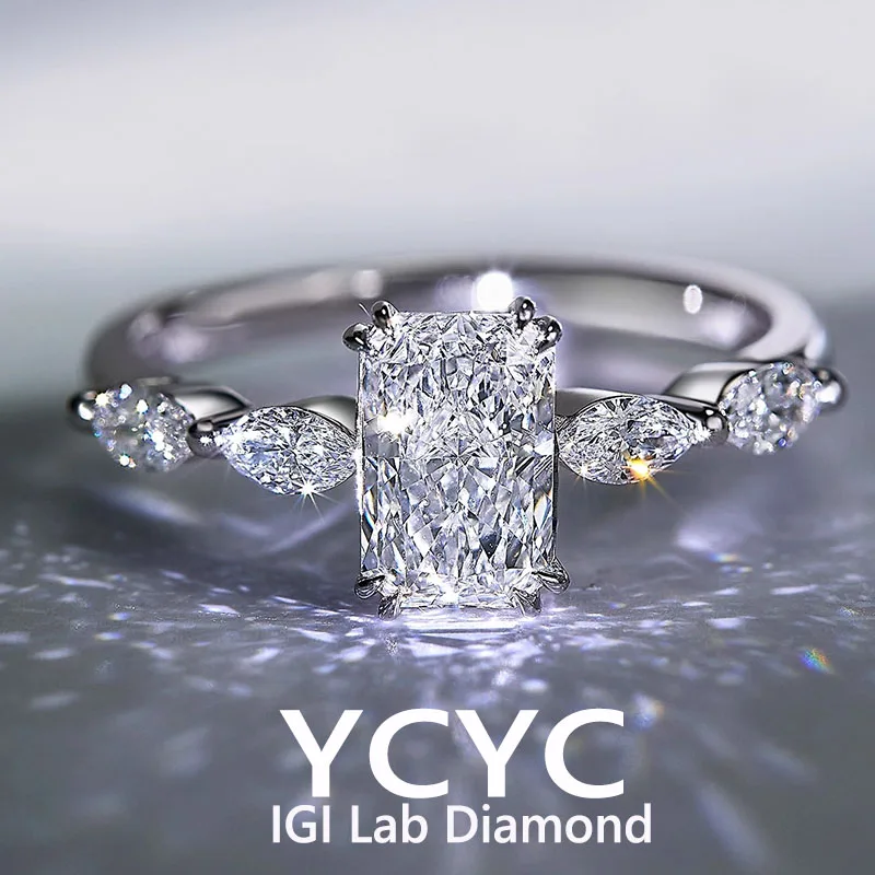 

Lab Grown Diamond Rings Gems 100% 14K gold RING Fashion Ring for Women Fine Jewelry