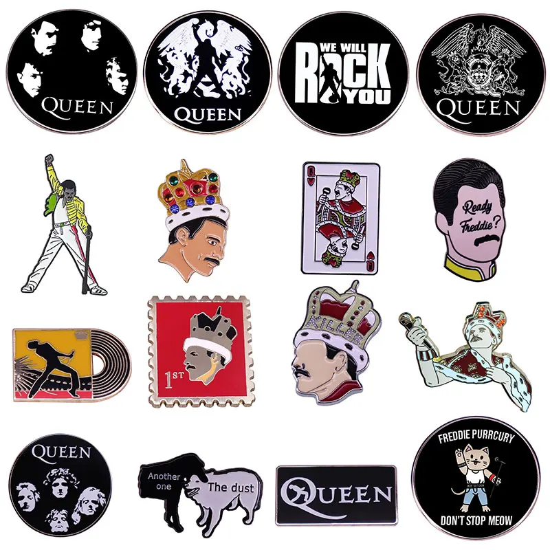 Rock Band Enamel Lapel Pin Collect Badge Metal Punk Style Cute Children Gift Jewelry Adorn Backpack Hat Collar Brooches