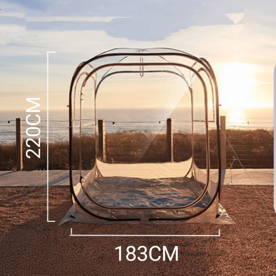 

2025 ПВХ прозрачная палатка со звездным небом, открытый двор, барбекю, наблюдение за игры, кемпинг, всплывающий портативный дом с пузырьками скорости OT4