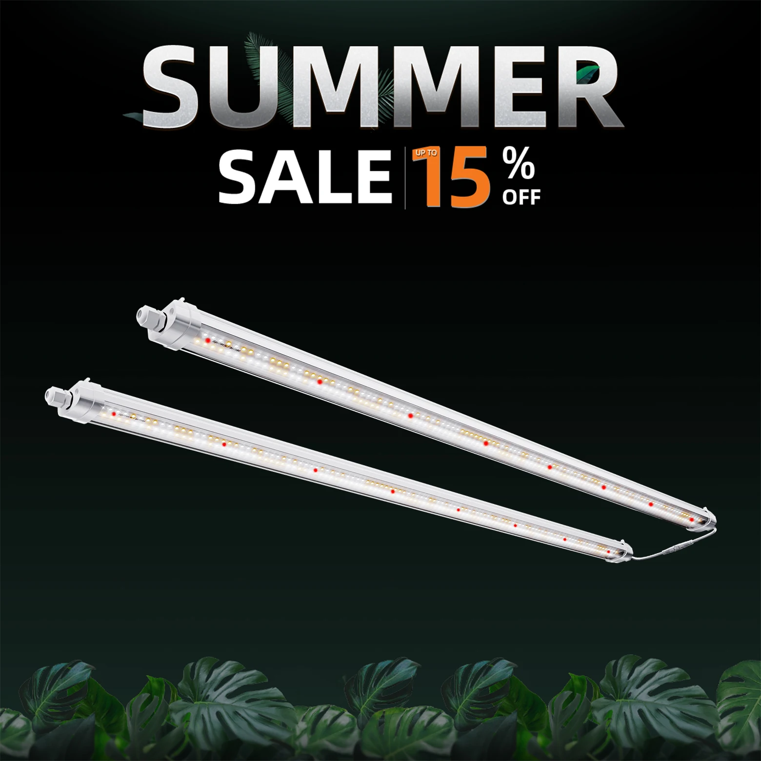 Spider Farmer Glow80 40 W Vollspektrum-LED-Wachstumslichtleiste, wasserdicht für Hydrokulturen, fördert das Wachstum von Zimmerpflanzen